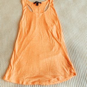 Orange racer back tank top
